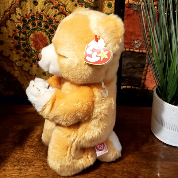 Vintage "Hope" The  Beanie Baby Praying Bear Plush Ty Beanie Buddie 1999 - Picture 2 of 7